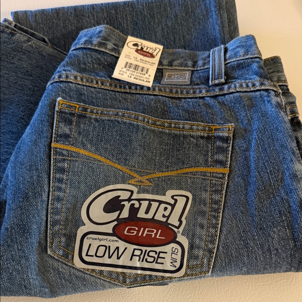 Cruel Girl Women's Blue Low-Rise Jeans